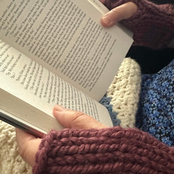 NWT Hand Knit Chunky Wool Fingerless Gloves ~ Unisex - Picture 7 of 7